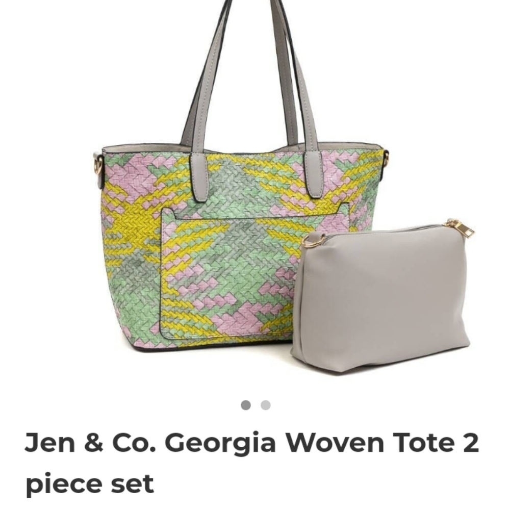 Jen & Co 3 piece Purse Set Vegan Leather not just a 2 piece set☑️